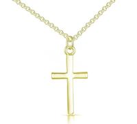 Philip Jones Collar de cruz chapado en oro