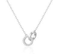 Philip Jones Collar de eslabones Circulares Creado con Cristales Zircondia®