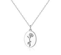 Philip Jones Collar de gloria de la mañana con flor de nacimiento de septiembre