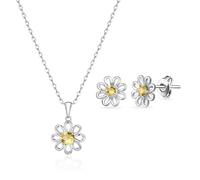 Philip Jones Juego de margaritas creado con cristales Zircondia®