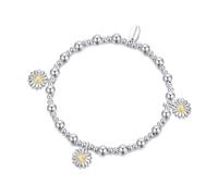Philip Jones Pulsera elástica con cuentas de margarita