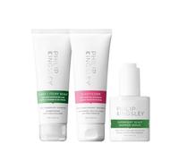 Philip Kingsley | Healthy Hair and Scalp Starter Kit | Incluye Elasticizer Deep-Conditioning Hair Mask Repair Treatment, Flaky/Itchy Scalp Anti-Dandruff Shampoo and Overnight Scalp Barrier Serum