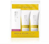 Philip Kingsley | Set de viaje para el cuidado del cabello corporal y voluminoso | Contiene elastizante, champú de culturismo y acondicionador de culturismo | 3 x 75ml