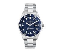Philip Watch Reloj Hombre, Tiempo y Fecha, Analógico, 42 mm, Colección Caribe Sport, Ideas Regalo