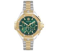 Philipp Full Quartz analógico Full Chrono Royal 46 mm Acero Inoxidable, Plata, Moderno