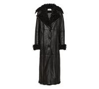 Philipp Plein - Abrigo de Shearling Largo - Coats - Mujer - Negro - S -