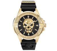 Philipp Plein Hombre Reloj Cuarzo Analógico $ Kull Yellow Oro PWAAA0221 Silicona
