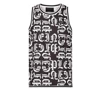 Philipp Plein - Basket Tank Top Gothic Plein - Tops - Hombre - Negro - L -