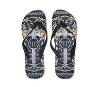 Philipp Plein BRD_90199 Chanclas, Negro, 43 EU Stretta