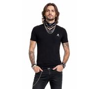 Philipp Plein Calavera Stretch V-Neck Delgado Camiseta de Logo Ropa Interior