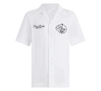 Philipp Plein - Camisa de bolos de lino Tennis Club - Shirts - Hombre - Blanco - S -