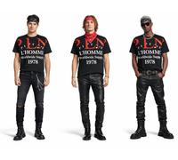 Philipp Plein Camisa De Oro Icono Culto Hombre Cuello Redondo P.L.N. T-Shirt 3XL