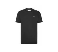 Philipp Plein- Camiseta de Cuello Redondo Hexágono- Tops- Hombre- Negro- XL- Camiseta de Cuello Redondo Hexágono