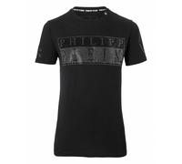 Philipp Plein Camiseta Diseño Logotipo Monotono de Diamante para (SY1199)