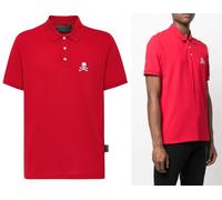 Philipp Plein Camiseta Polo Camisa Polo Ss Calavera Logo Camisa Top 2XL