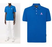 Philipp Plein Camiseta Polo Camisa Polo Ss Calavera Logo Camisa Top Nueva CM M