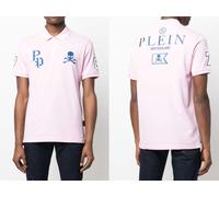Philipp Plein Camiseta Polo Camisa Polo Ss Multi Calavera Logo Camisa M