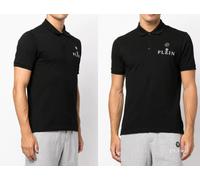 Philipp Plein Camiseta Polo Camisa Polo Ss Parche Logo Camisa Top M