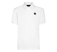 Philipp Plein- Camiseta polo Slim Fit SS- Tops- Hombre- Blanco- XS- Camiseta polo Slim Fit SS