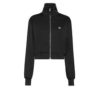 Philipp Plein - Chenille Zip Jacket Fatale - Sweatshirts & Hoodies - Mujer - Negro - S -