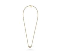 Philipp Plein Collar de mujer de acero inoxidable IP oro Plein Lettering PJ1AA35NU