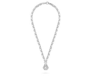 Philipp Plein Collar para hombre de acero inoxidable, hexagonal, PP, PLEIN ICON CHAIN