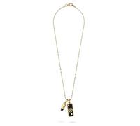 Philipp Plein Collar para hombre de acero inoxidable IP oro Plein Bullet PJGGA03NU