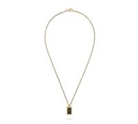 Philipp Plein Collar para hombre de acero inoxidable IP oro Plein Tag PJ0AA18NU