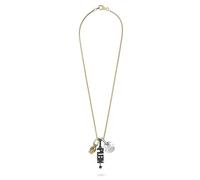 Philipp Plein Collar para hombre de acero inoxidable IP oro Plein Valentine PJHGA01NU