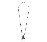 Philipp Plein Collar para hombre de acero inoxidable negro Plein Bullet PJGGA02NU