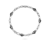 Philipp Plein Collar para hombre de acero inoxidable plateado Gun Plein Edge PJPEA15NU