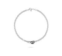 Philipp Plein Collar para hombre de acero inoxidable plateado Gun Plein Edge PJPEA20NU