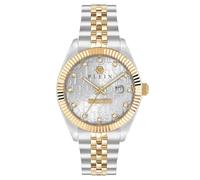 Philipp Plein Date Superlative Gent - Reloj analógico de cuarzo para hombre, acero inoxidable