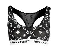 Philipp Plein - Elegante conjunto de bralette con estampado de logo - Tops - Mujer - Negro - S -