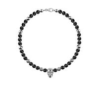 Philipp Plein - Elite Onyx Beads Necklace - Accessories - Hombre - Negro - ONE SIZE -