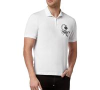 Philipp Plein Escorpión Camiseta Polo Camisa Logo Parche Nueva Temporada XS