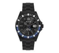 Philipp Plein GMT-I Challenger BAGUETTES Reloj analógico de Cuarzo Unisex de Acero Inoxidable
