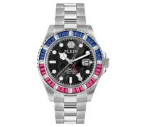 Philipp Plein Reloj analógico azul real / rosa / negro / plata One Size azul real / rosa / negro / plata