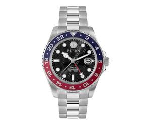 Philipp Plein GMT-I Challenger - Reloj analógico de Cuarzo para Hombre, Plata/Azul/Rojo/Negro, Moderno