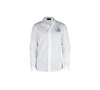 Philipp Plein - Gold Cut LS Skull - Shirts - Hombre - Blanco - M -