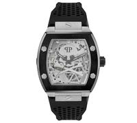PHILIPP PLEIN Herren Uhr Automatik $KELETON PWBAA2023 Silikon