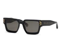 Philipp Plein Hombre Philipp Plein SPP005V PLEIN BRAVE SHADE 700V Gafas de sol Acetato Negro Gris Cuadrada Normal