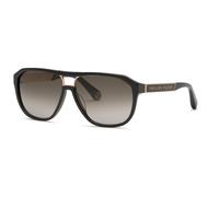 Philipp Plein Hombre Philipp Plein SPP118M PLEIN MILITARY 700 Gafas de sol Acetato Negro Fumar Geométrico Normal Matizado