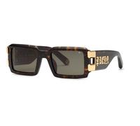Philipp Plein Hombre Philipp Plein SPP129V PLEIN EAGLE 722 Gafas de sol Acetato la Habana Gris Cuadrada Normal