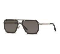 Philipp Plein Hombre Philipp Plein SPP131 PLEIN LEGACY 0K07 Gafas de sol Metal Paladio Fumar Geométrico Normal