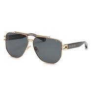 Philipp Plein Hombre Philipp Plein SPP185 PLEIN ICON 301 Gafas de sol Metal Oro Fumar Geométrico Normal