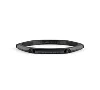 Philipp Plein Hombre Pulsera Brazalete Acero IP Negro The Esposas PJ1EA05BL