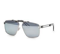 Philipp Plein Hombre SPP049M SILVER PLEIN SEVENTIESLEIN K07X Gafas de sol Metal Paladio Gris Geométrico Normal Espejo