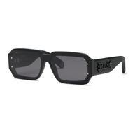 Philipp Plein Hombre SPP150 PLEIN MASTER 703 Gafas de sol Acetato Negro Fumar Cuadrada Antirreflejo