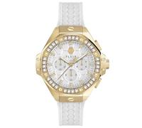 Philipp Plein Keleton Royal Plein - Reloj analógico (42 mm), diseño de plein, Dorado/Blanco/Blanco - Pwpsa0624
